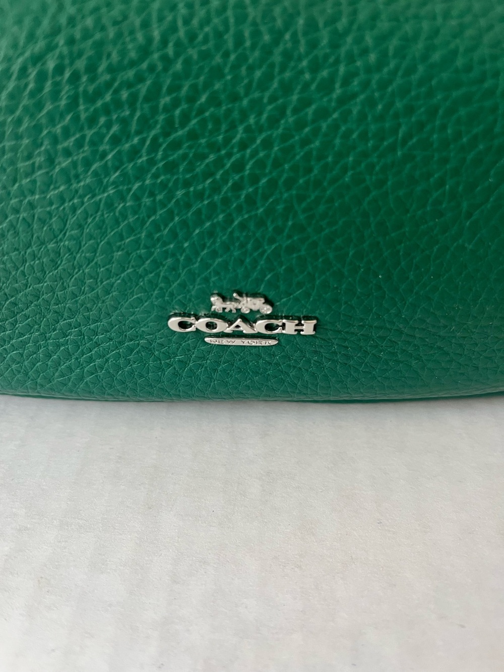 COACH Pennie Shoulder Bag 25 Green C7222 - Picture 6 of 13